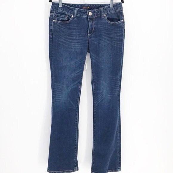 Seven 7 Bootcut Med Wash Women's Jeans Size 8 Tiny Flaw - Picture 1 of 11